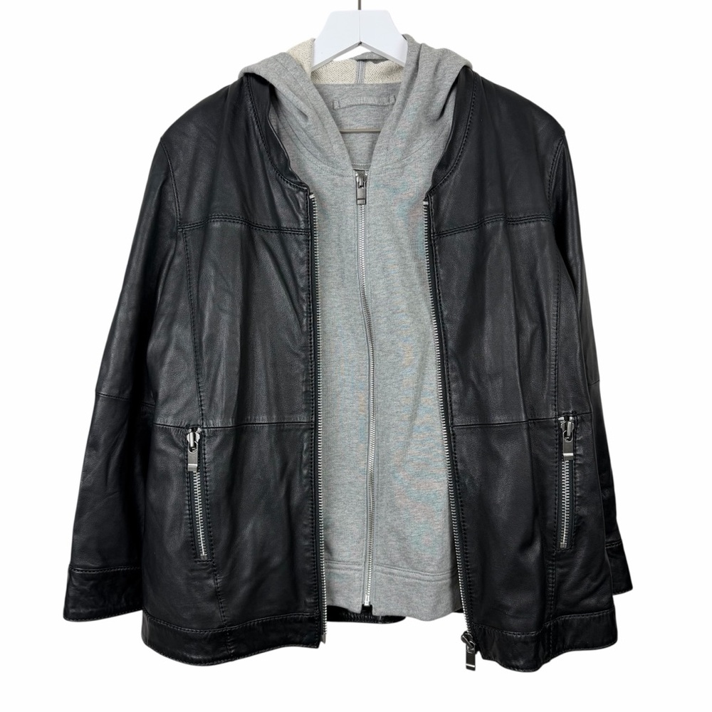 AS by DF 100% Leather Bomber Jacket - Size‎ L - Picture 2 of 11